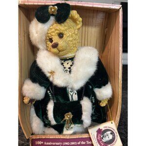 100th Anniversary Teddy Roosevelt Limited Edition Teddy Bear In Green Velvet